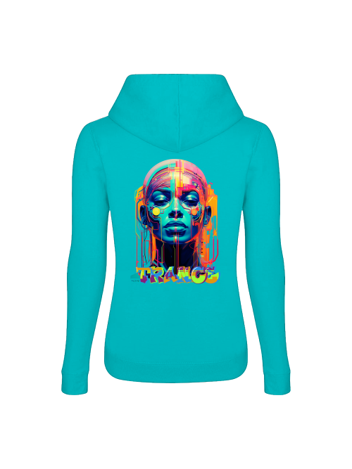Trance Girlie Hoodie back print