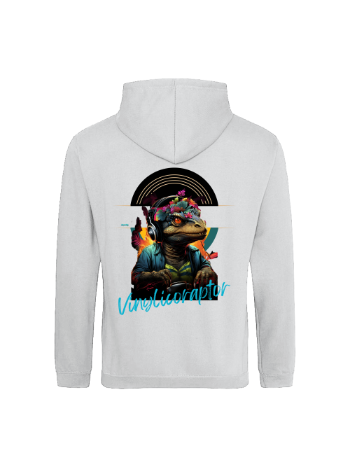 Vinylicoraptor Hoodie back print