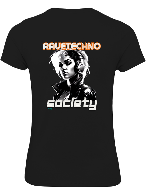 Ravetechno Society Girlie Shirt back print