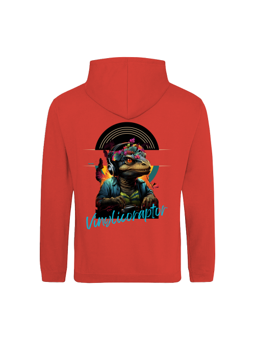 Vinylicoraptor Hoodie back print