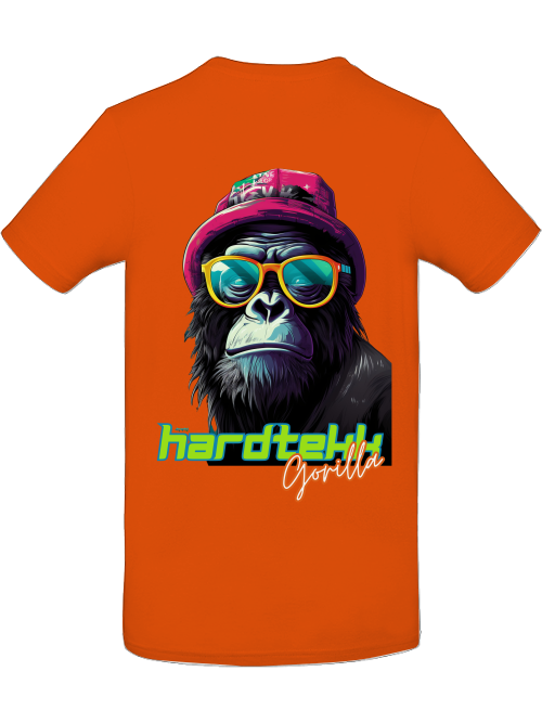 Hardtekk Gorilla Shirt back print
