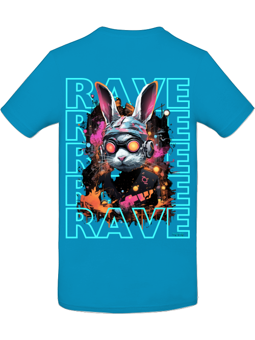 Rave Rabbit Shirt back print