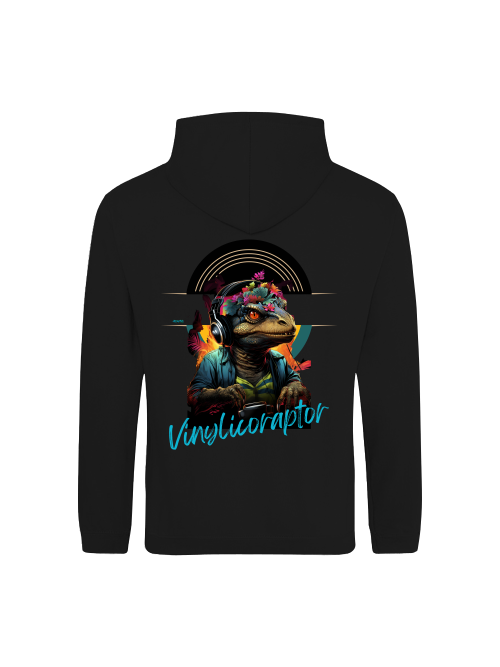 Vinylicoraptor Hoodie back print