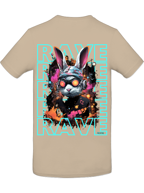 Rave Rabbit Shirt back print