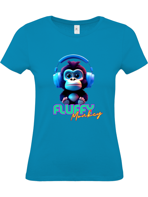 Fluffy Monkey Girlie Shirt