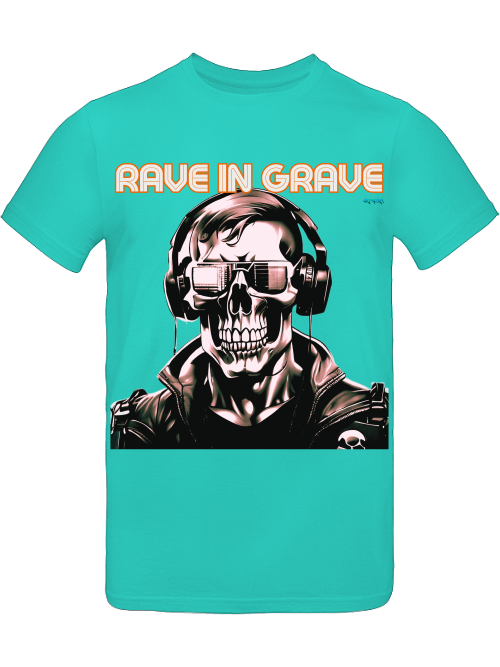 Rave in Grave skull shirt