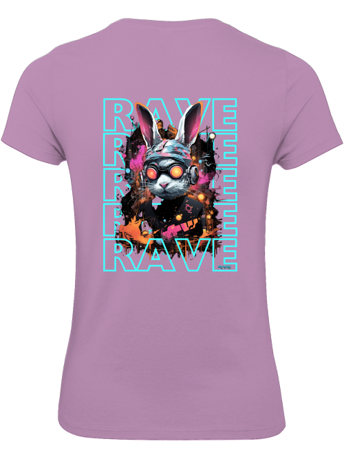 Rave Rabbit Girlie Shirt back print