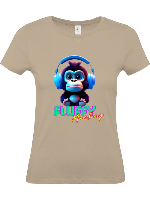Fluffy Monkey Girlie Shirt