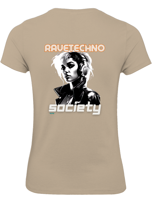 Ravetechno Society Girlie Shirt back print