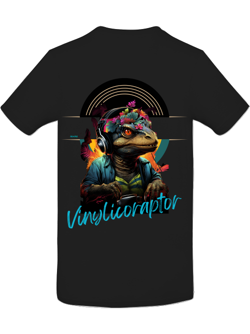 Vinylicoraptor Shirt back print