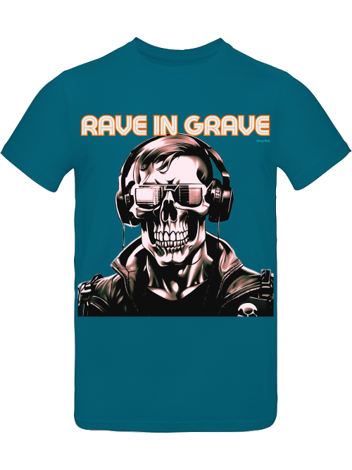Rave in Grave skull shirt