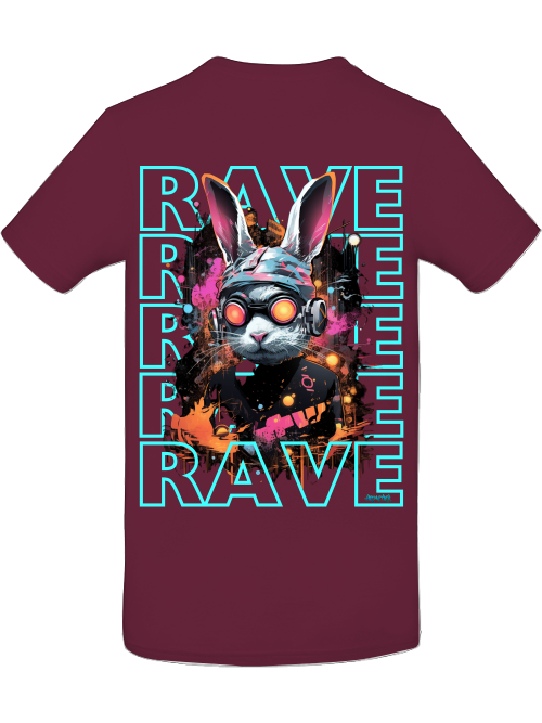Rave Rabbit Shirt back print