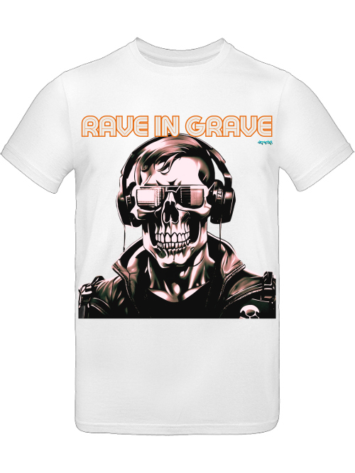 Rave in Grave skull shirt