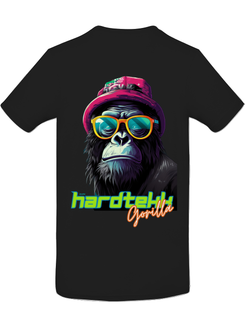 Hardtekk Gorilla Shirt back print