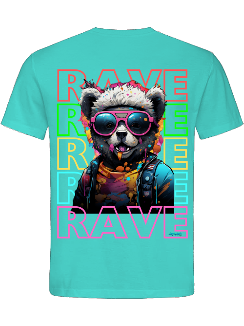 Rave Teddy back print