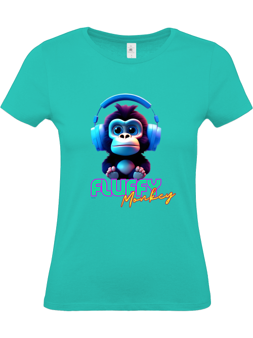 Fluffy Monkey Girlie Shirt