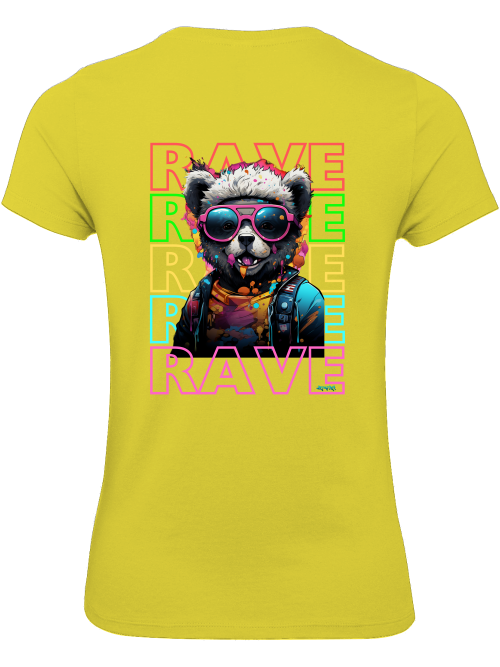 Rave Teddy Girlie Shirt back print