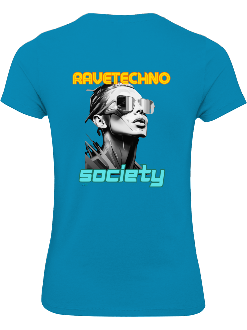 Ravetechno Society Girlie Shirt back print