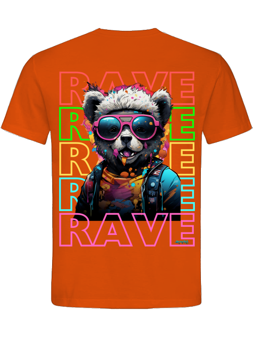 Rave Teddy back print