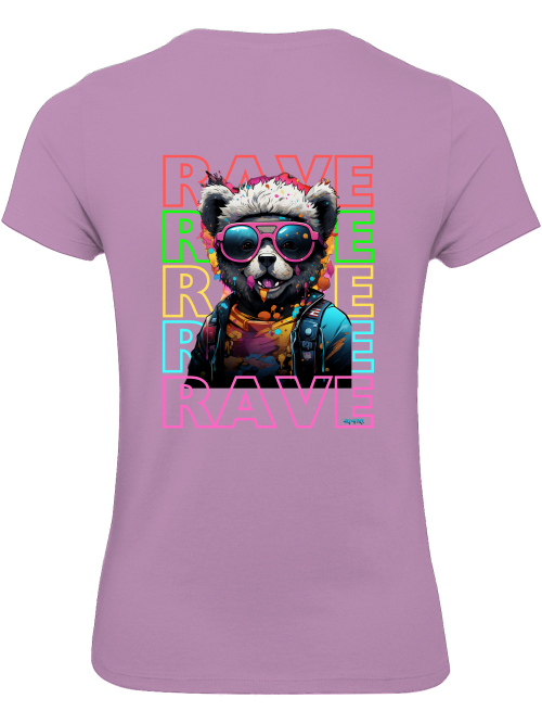 Rave Teddy Girlie Shirt back print
