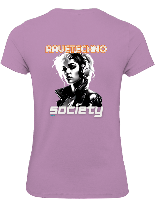 Ravetechno Society Girlie Shirt back print