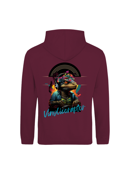 Vinylicoraptor Hoodie back print
