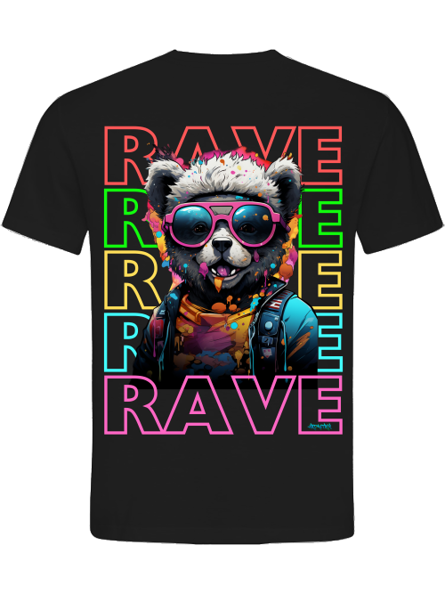 Rave Teddy back print