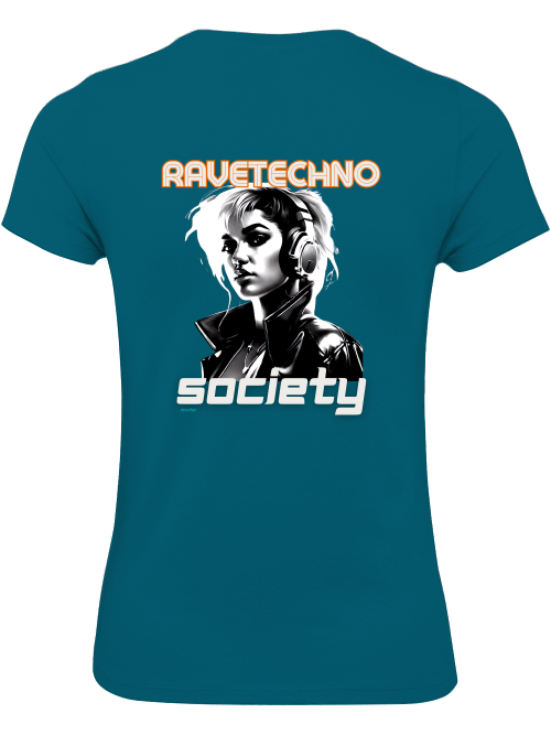 Ravetechno Society Girlie Shirt back print
