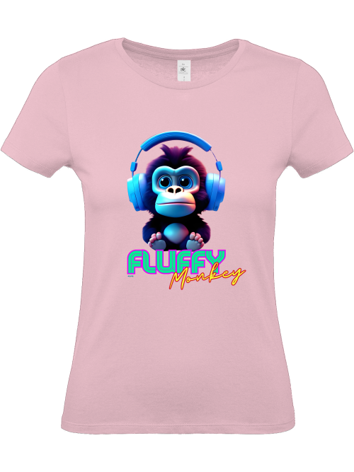 Fluffy Monkey Girlie Shirt
