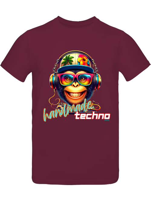 handmade Techno Monkey head Shirt
